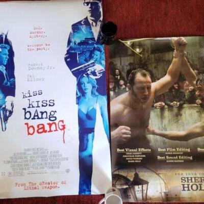 #1130 â€¢ Movie Posters for Kiss Kiss Bang Bang and Sherlock Holmes.
