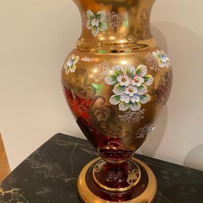 Antique Italian Hand Painted Vase