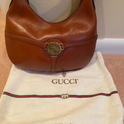 Gucci Leather Hand Bag with Dust Bag