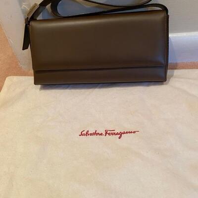Salvatore Ferragamo Leather Hand Bag with Dust Bag