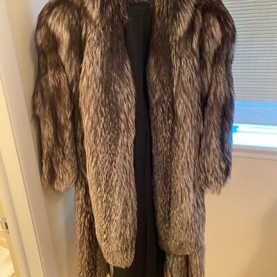 Thomas E. McElroy Silver Fox Fur Coat