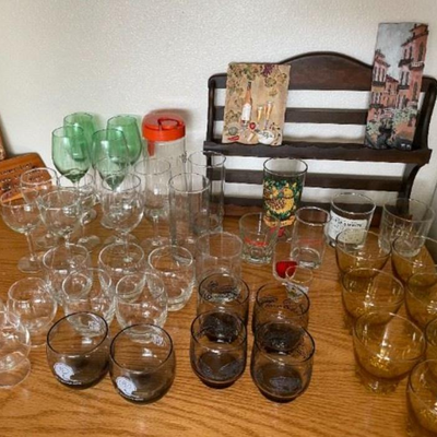 Various Vintage Glasses