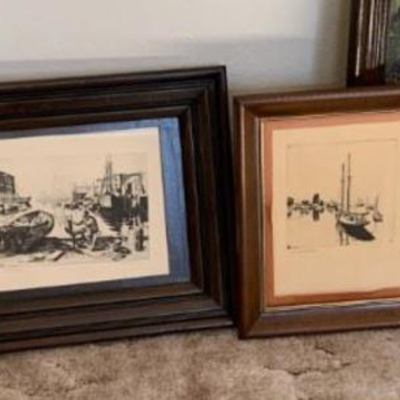 4 Prints by Lionel Barrymore 