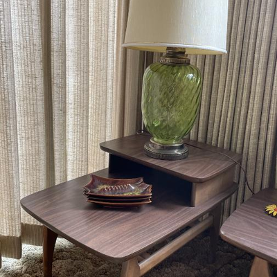Mid-Century Coffee Table & End Tables 