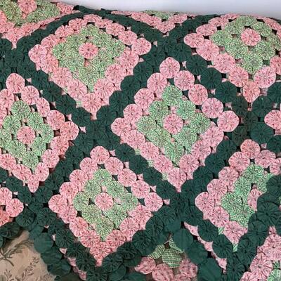 Handmade YoYo Quilt