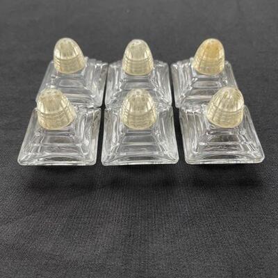Art Deco style individual salt shakers