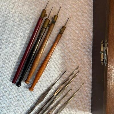 Vintage crochet hooks