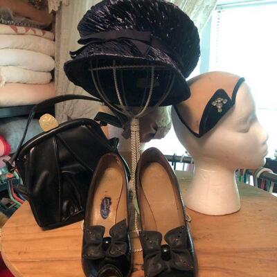 Vintage WWII Shoes and Purse