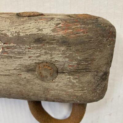 527. Yoke with Wrought Hardware Oak Tandem Tack 