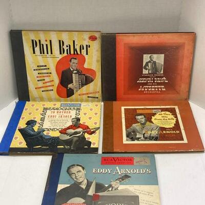 344. Lot of Five Vintage Record Albums RCA Victor
