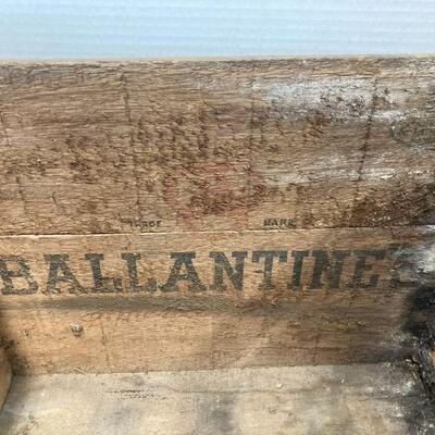 510. Vintage 1950s Ballantine Beer Crate 
