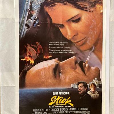 255. Original 1984 Movie Poster Art Stick Burt Reynolds