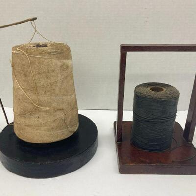 379. Vintage Metal and Wooden String Dispenser