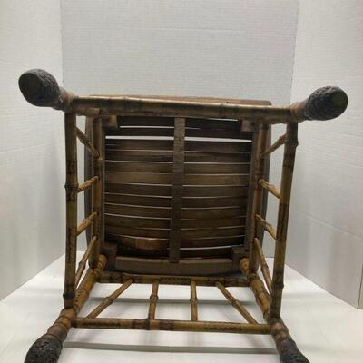 39. Vintage Bamboo Stool