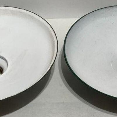 131. Two Porcelain Light Shades