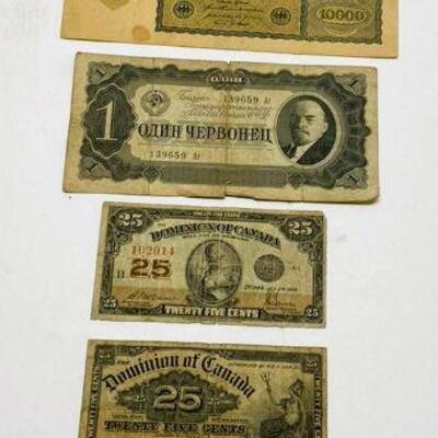51. Lot of Foreign Currency/ Vintage Money