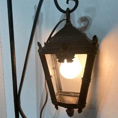 200. Tall Victorian Hand Forged Lamp