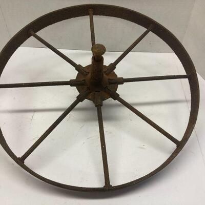 382. Vintage Eight Spoke 18-inch Metal Wheel