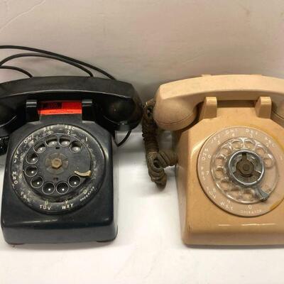 462. Lot of Two Vintage 1960â€™s Rotary Phones from Bell System Western Electric and Stromberg-Carlson