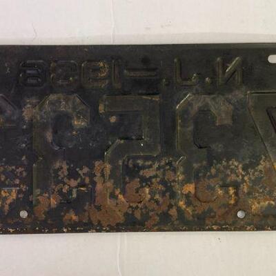 31. 1936 NJ License Plate