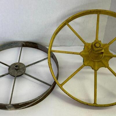 32. Two Steel Wheels Steampunk Style