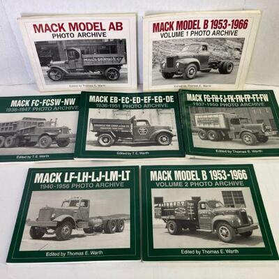 29. Lot of Seven Mack Truck Photo Archive Books