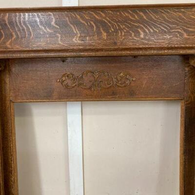 6. Oak Fireplace Mantel