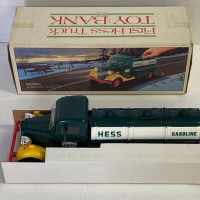 18. Original Vintage First Hess Truck and First Hess Truck Bank