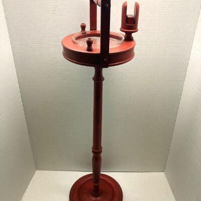 410. Vintage tall cigarette stand with holder and ash tray