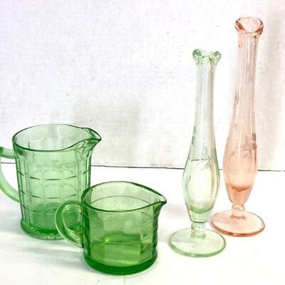 20. Four Pieces of Depression Glass