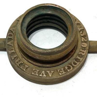 221. John H Clay Ridge Ave Philadelphia Brass Fire Hose Connector