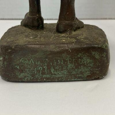 505. Vintage Ceramic Town Cryer Statue Austin Prod Inc 1974