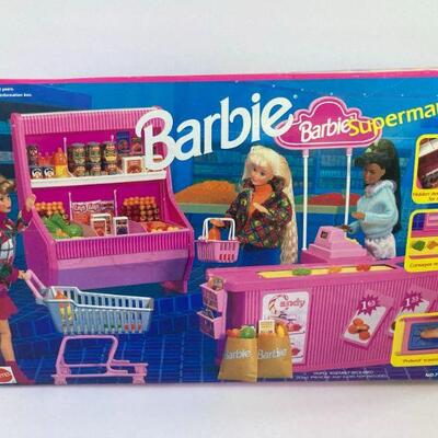 556. Vintage Barbie Supermarket, Barbie Accessories and Food
