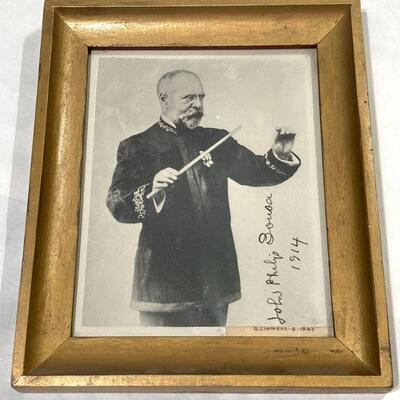 201. John Philip Sousa 1914 Autographed & Framed Photo