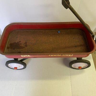 47. Vintage Radio Flyer Red Wagon