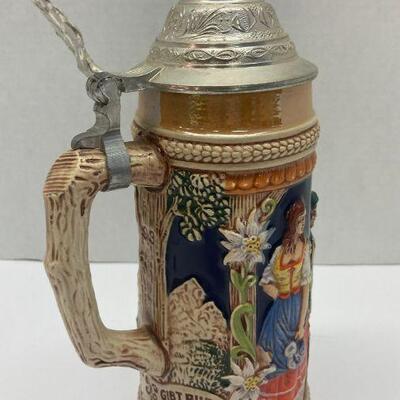 295. German Beer Stein Mug Gerz W. Germany 9