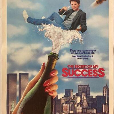 277. Original Michael J. Fox The Secret of my Success Movie Poster