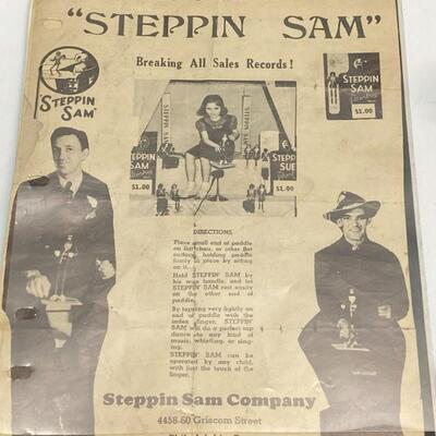 210. Steppin Sam Wooden Puppets