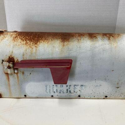 536B. Vintage Fulton Corporation Rural Metal Mailbox