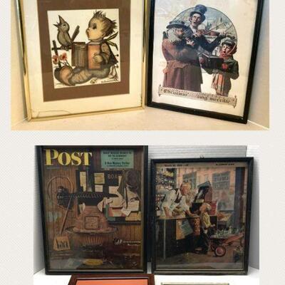 227. Six Framed Pieces