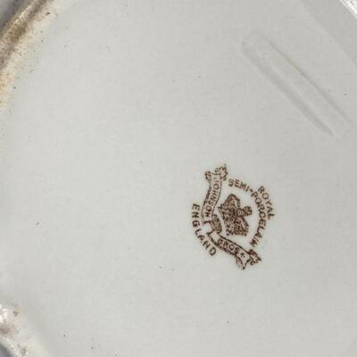 301. Royal Semi-Porcelain Johnson Bros England Covered Dish