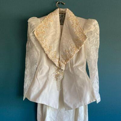 498. Vintage 1980s Talk of the Walk Wedding Suit