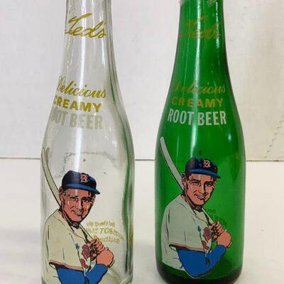 27. Two Vintage Ted Williams Soda Bottles