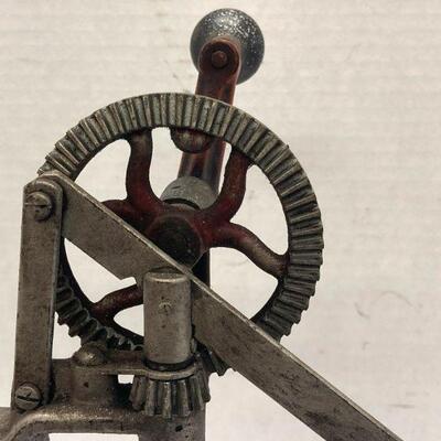 435. Rare Antique Goodell Pratt Upright Hand Drill Press 378