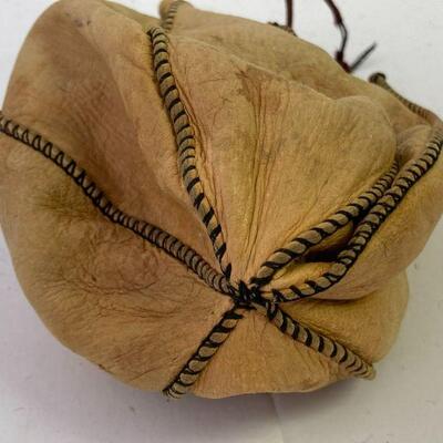 23. Marbles with Leather Drawstring Bag