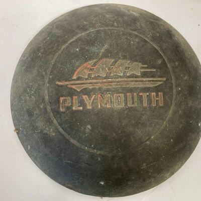 530. Antique Automobile Plymouth Hub Cap 1948