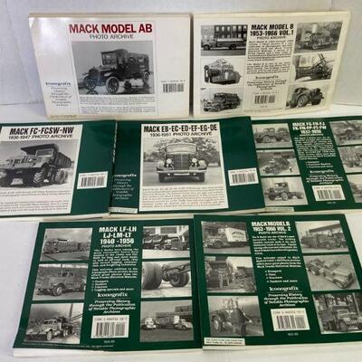 29. Lot of Seven Mack Truck Photo Archive Books