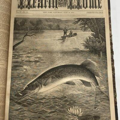 134. Ephemera HEARTH AND HOME July 6, 1872, to December 28, 1872, back issues bound antiquarian