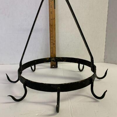 62. Round Hand Forged Chicken Hanger and Hooks