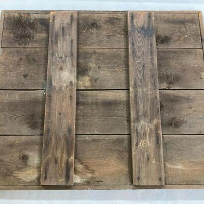 13. Antique Rustic Hand Painted Custom 1945 Advertising Sign